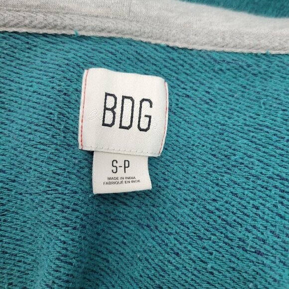 BDG Urban Outfitters Men's 100% Cotton Textured Button Jacket, Grey Hood Size S - Picture 8 of 12